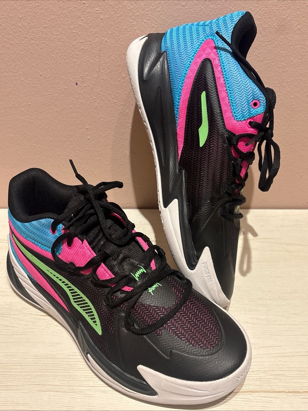 PUMA Dagger Basketball Mens Black Sneakers Athletic Shoes 31135301 Sz 10